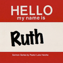 name tag with Ruth